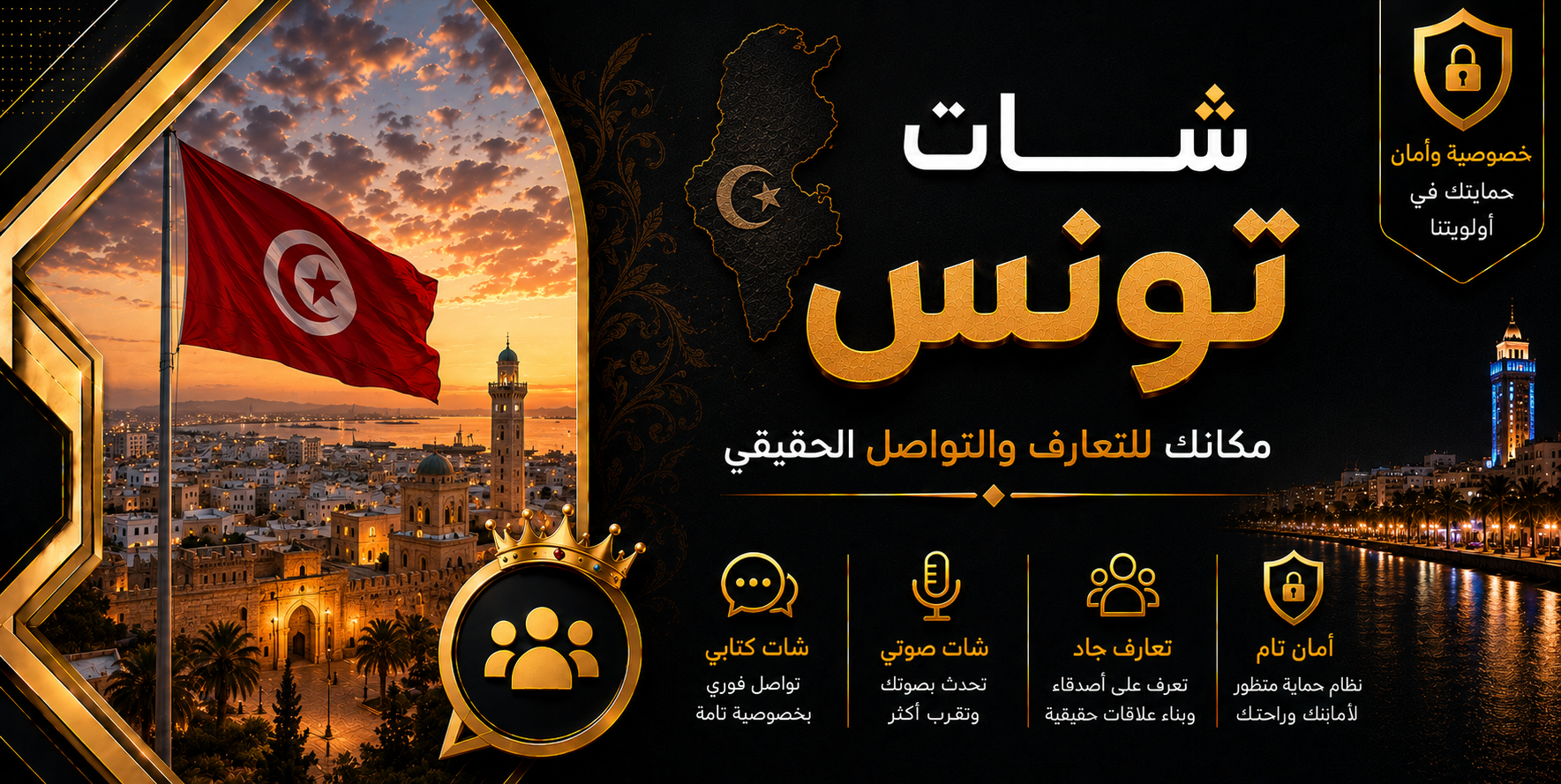 شات تونس | دردشة تونسية صوتية وكتابية بدون تسجيل
